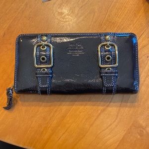 Coach patent leather wallet